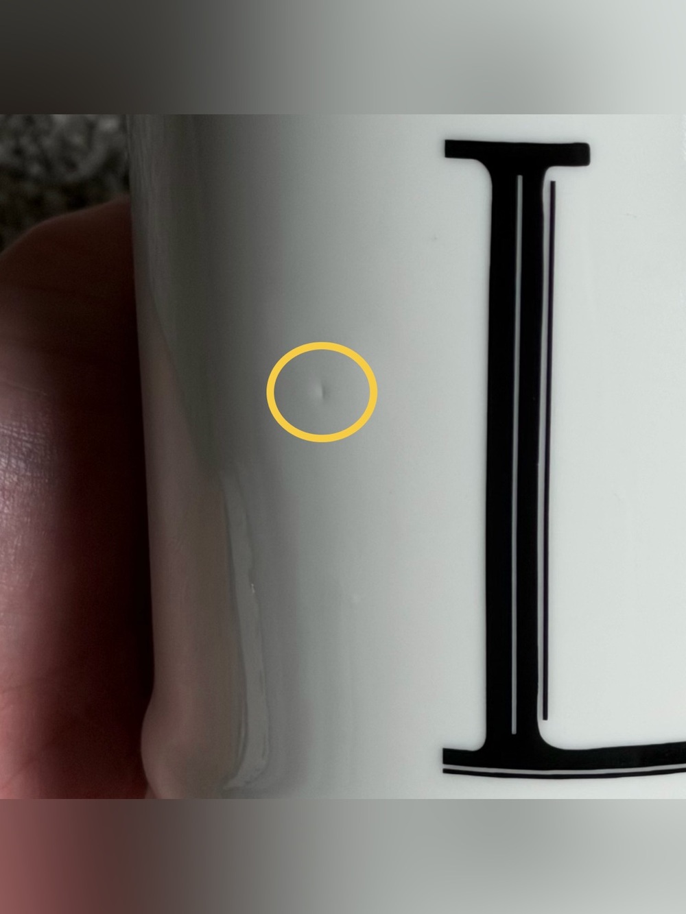 Threshold Monogrammed Porcelain Mug - L - Picture 4 of 9